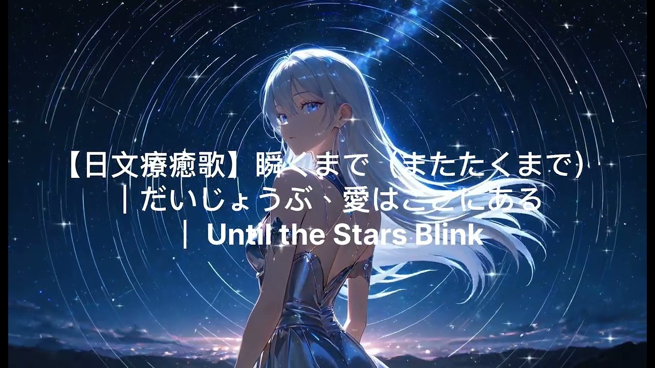 【日文療癒歌】瞬くまで（またたくまで）｜だいじょうぶ、愛はここにある｜ Until the Stars Blink#愛莉的心靈便利店 