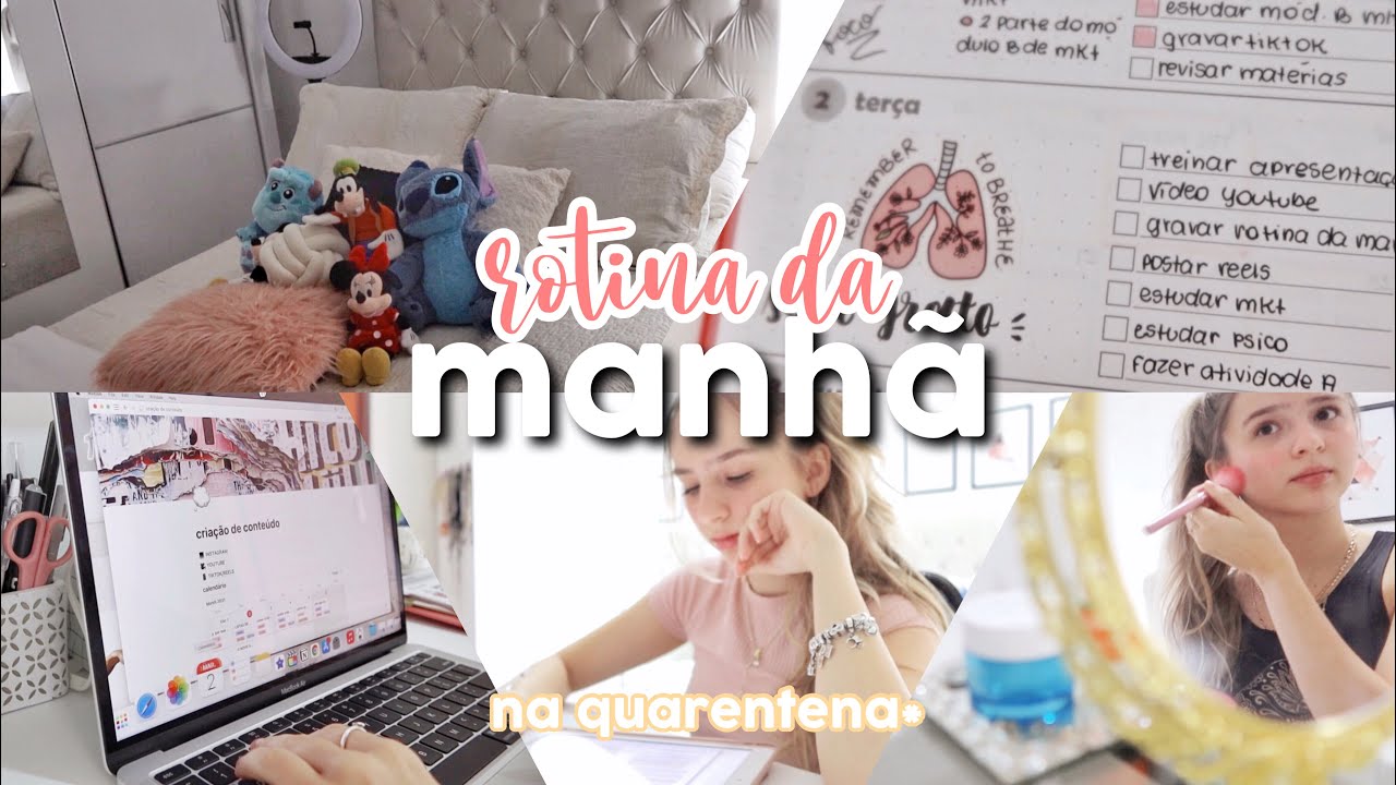 rotina da manhã na quarentena | estudos, aulas, dicas...