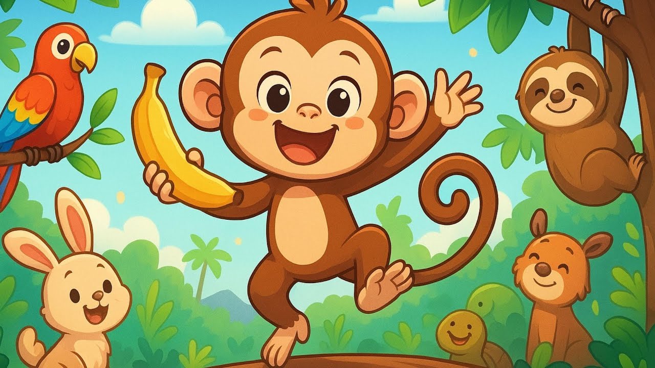 Milo der Affe – Bananen-Spaß im Dschungel 🍌 | Kinderlieder und Spaß