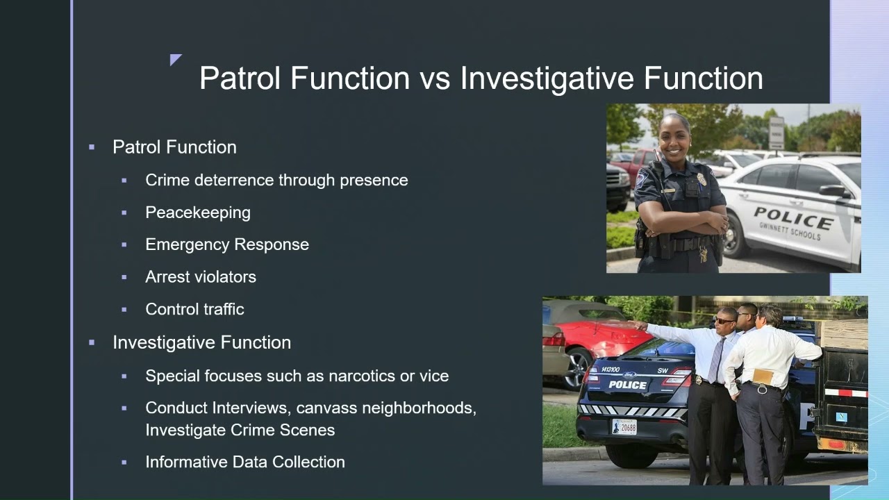 Chapter 6 The Police: Organization, Role, and Function
