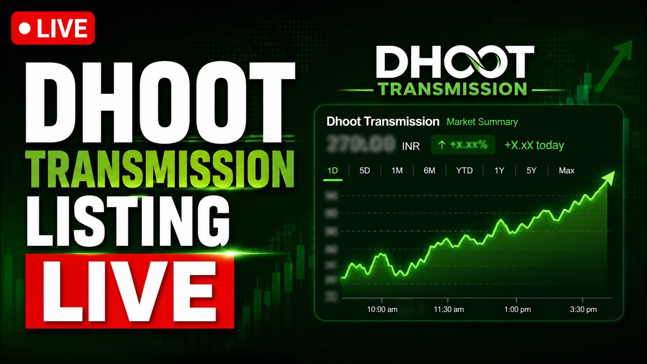 Dhoot Share Price Live: Dhoot Transmission IPO LIVE | Dhoot Listing Price | Dhoot Transmission LIVE