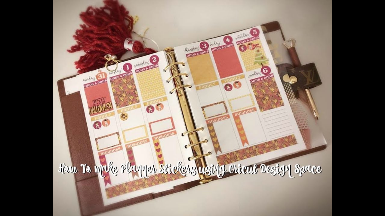 How To Make Planner Stickers using Cricut Design Space