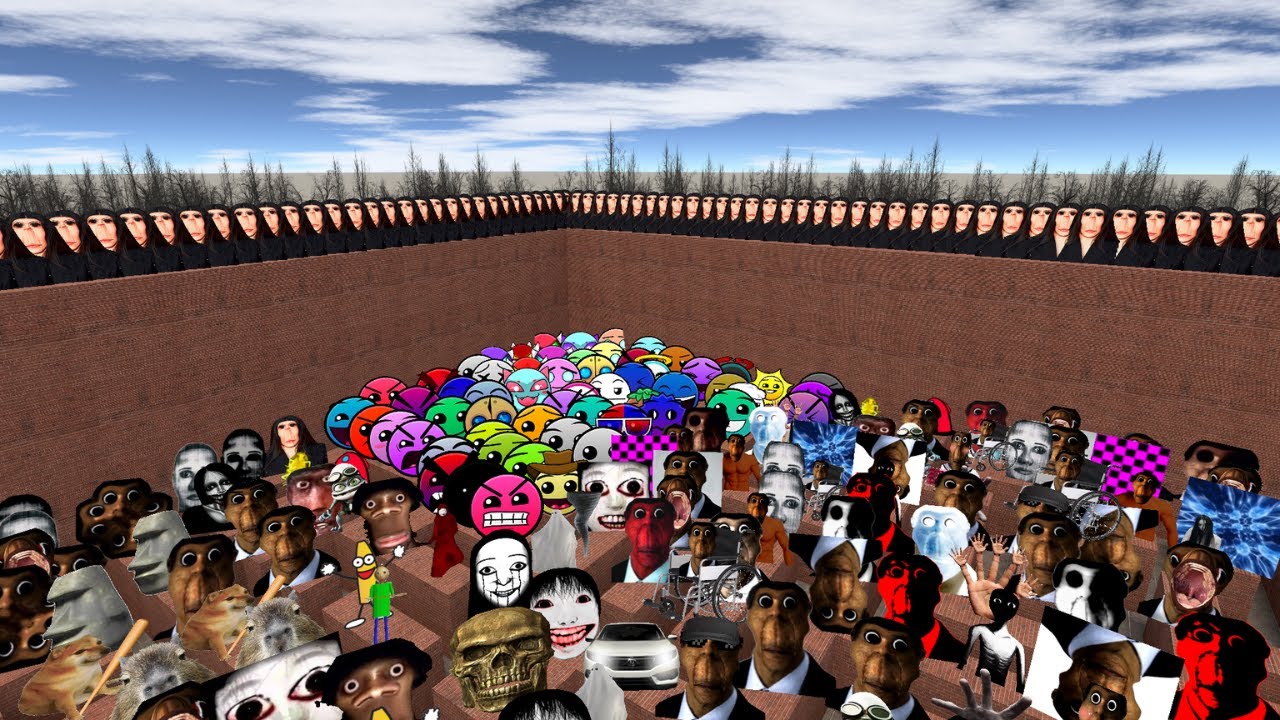 TOO MUCH NEXTBOTS FUNNY MOMENTS IN MAZE!!  #GmodFun #neXtbotS