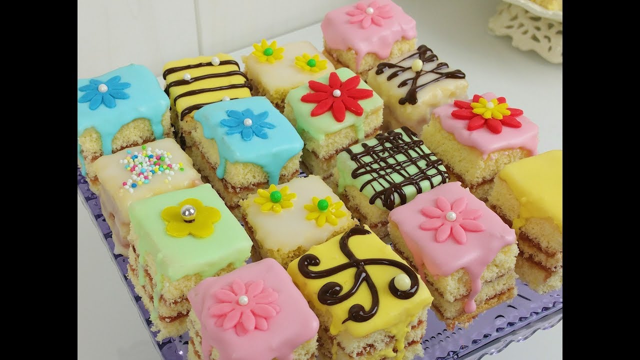 Petit Fours, Cake, Пирожное, Pastel