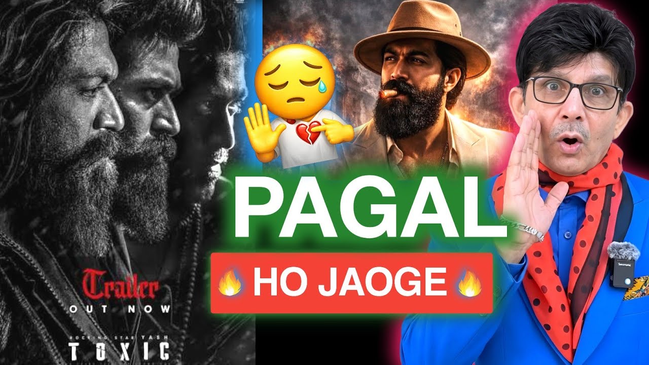 Toxic Trailer REVIEW | KRK | #krkreview #ToxicTrailer #Yash #Toxic #ToxicTrailerReview #ToxicMovie 