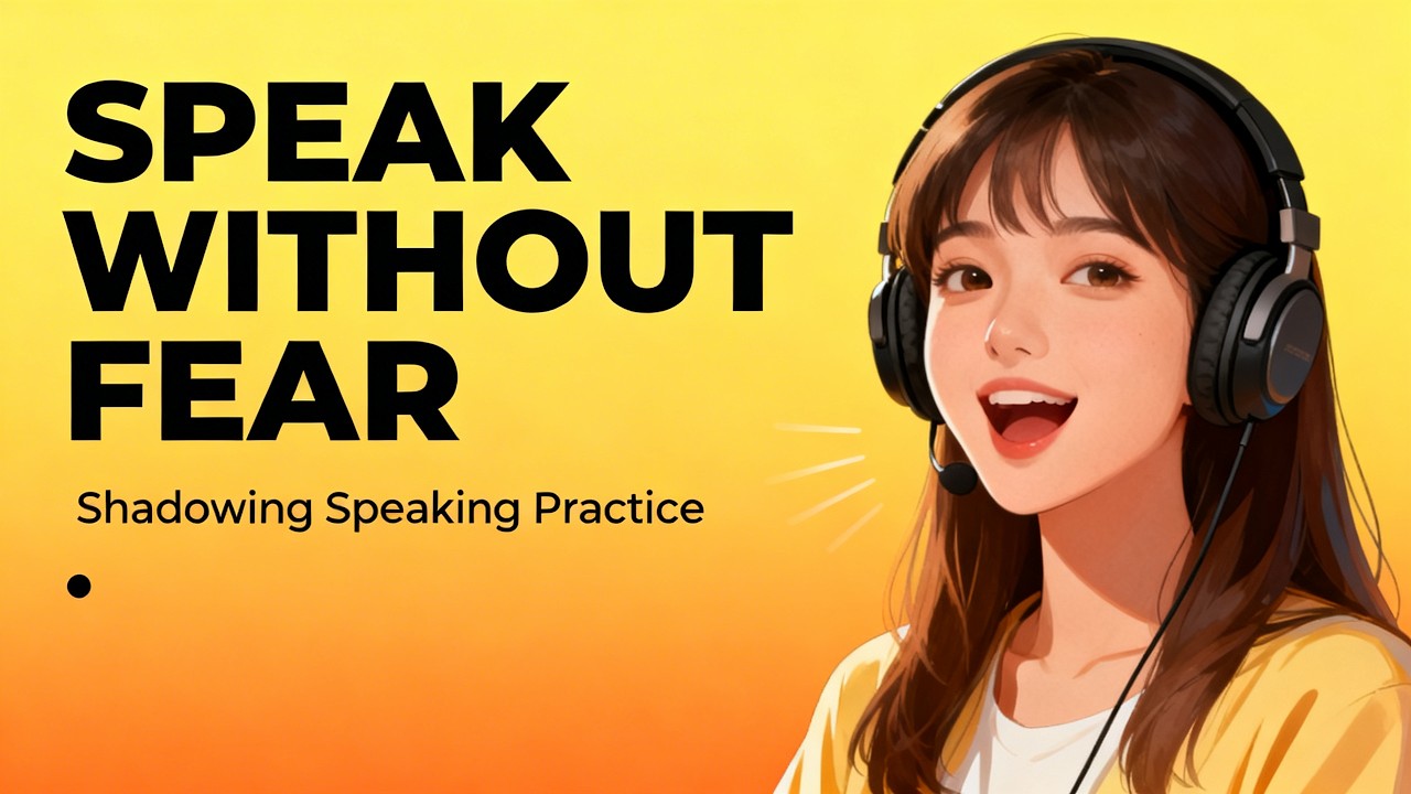 Don’t Be Afraid to Speak English | Shadowing English Practice