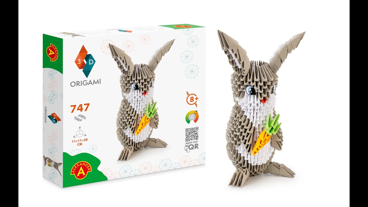 ORIGAMI 3D - KRÓLIK (RABBIT)