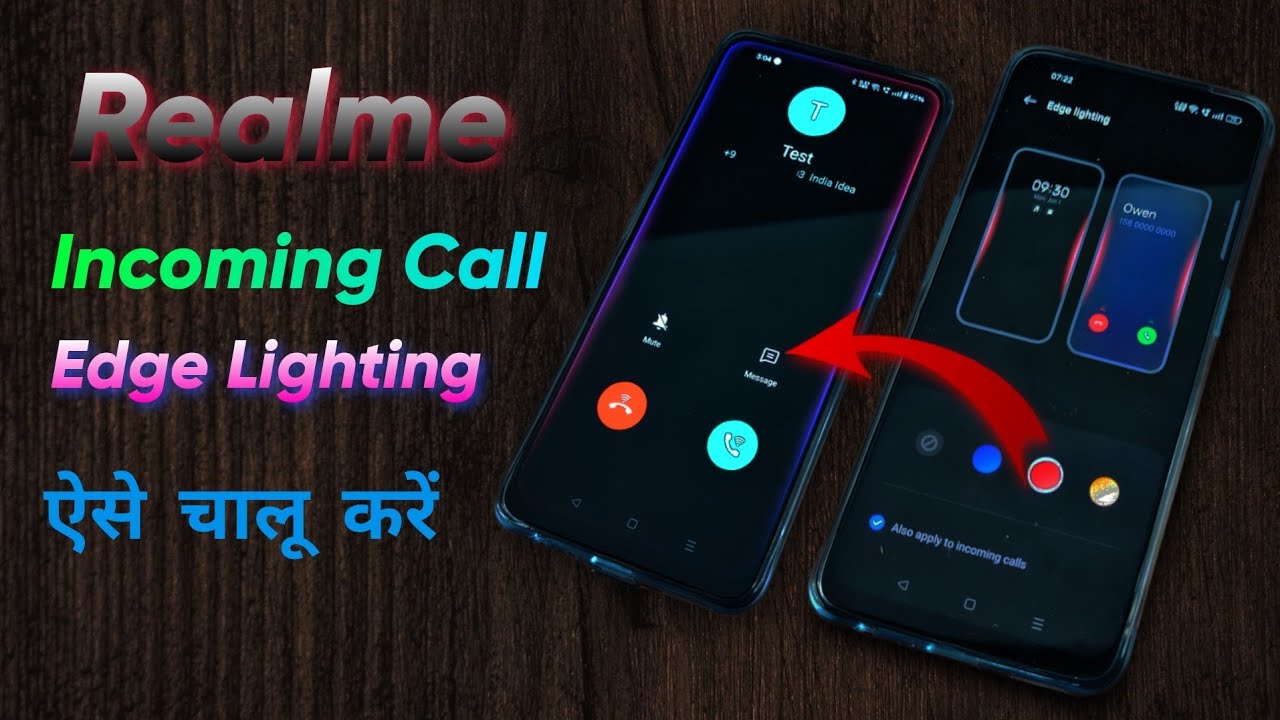 Enable edge lighting in all Realme Phones without any app. AOD Customisation edge lighting.