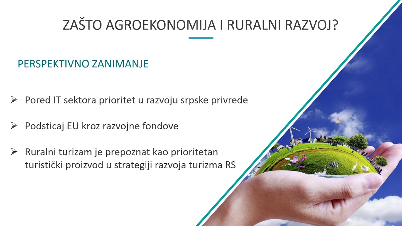 VIPOS, UPIS 2018 - Program Agroekonomija i ruralni razvoj
