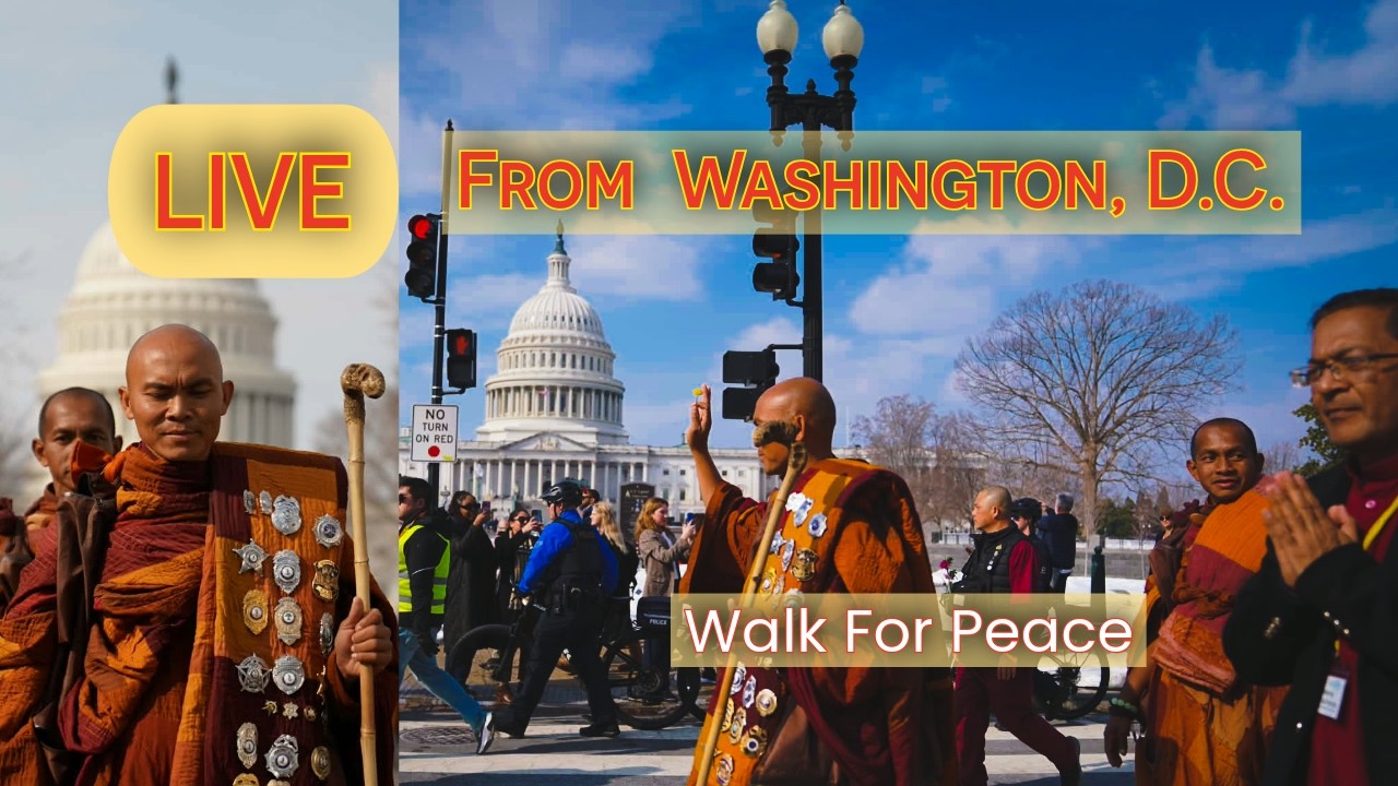 LIVE - Walk for Peace LIVE from Washington, D.C. #WalkForPeace #PeaceWalk #BuddhistMonks #live