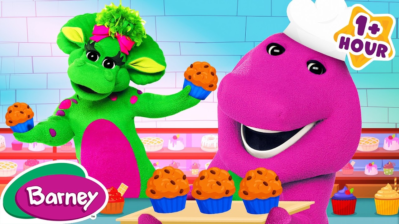 The Muffin Man | Snacks and Food for Kids | More Barney Nursery Rhymes and Kids Songs