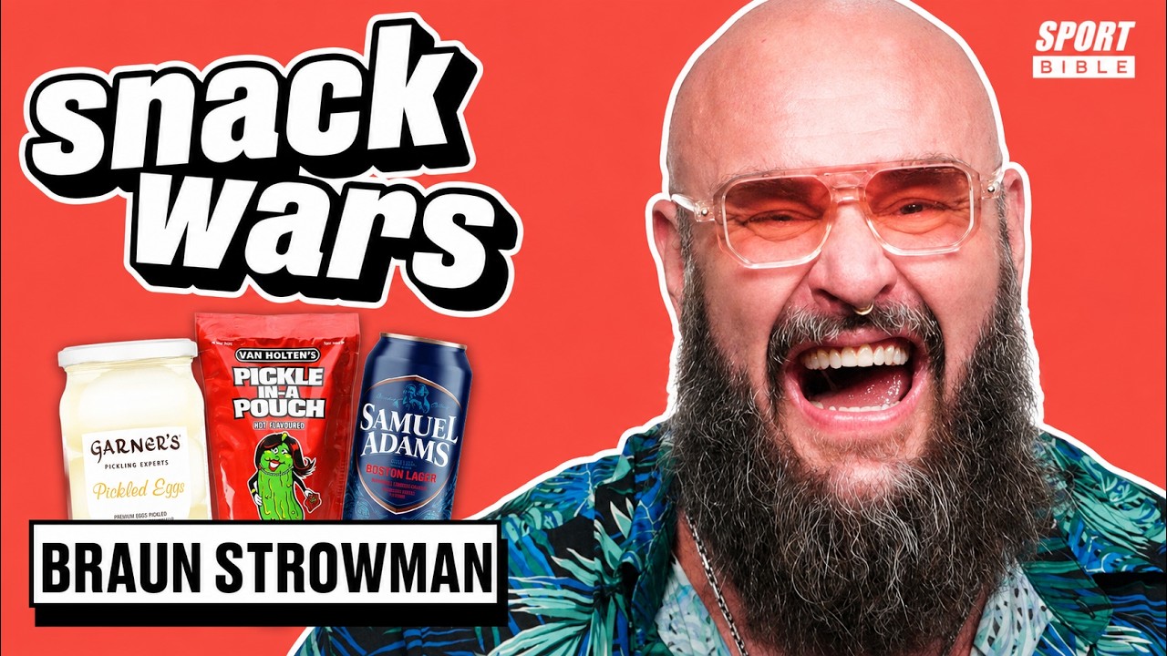 Former WWE Champion Braun Strowman Tries UK vs US Food | Snack Wars