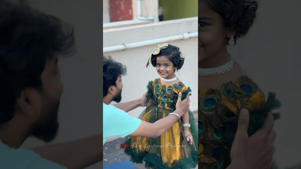 Thaaye Thaaye magalena vanthai 🥹 Dad and daughter Love❤️ Dont miss the End 🥰 #allulovespriya