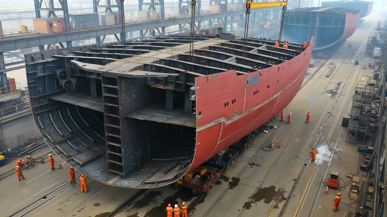 Inside the Ship Hull Block Factory: From Steel Plates to Mega Blocks (Full Process)