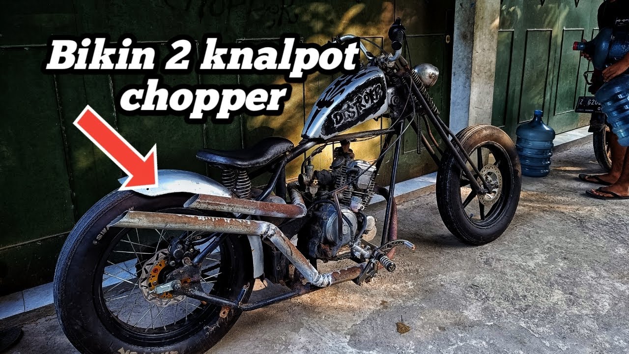 Cara Bikin 2 Knalpot di Motor Chopper, Mudah Banget!!