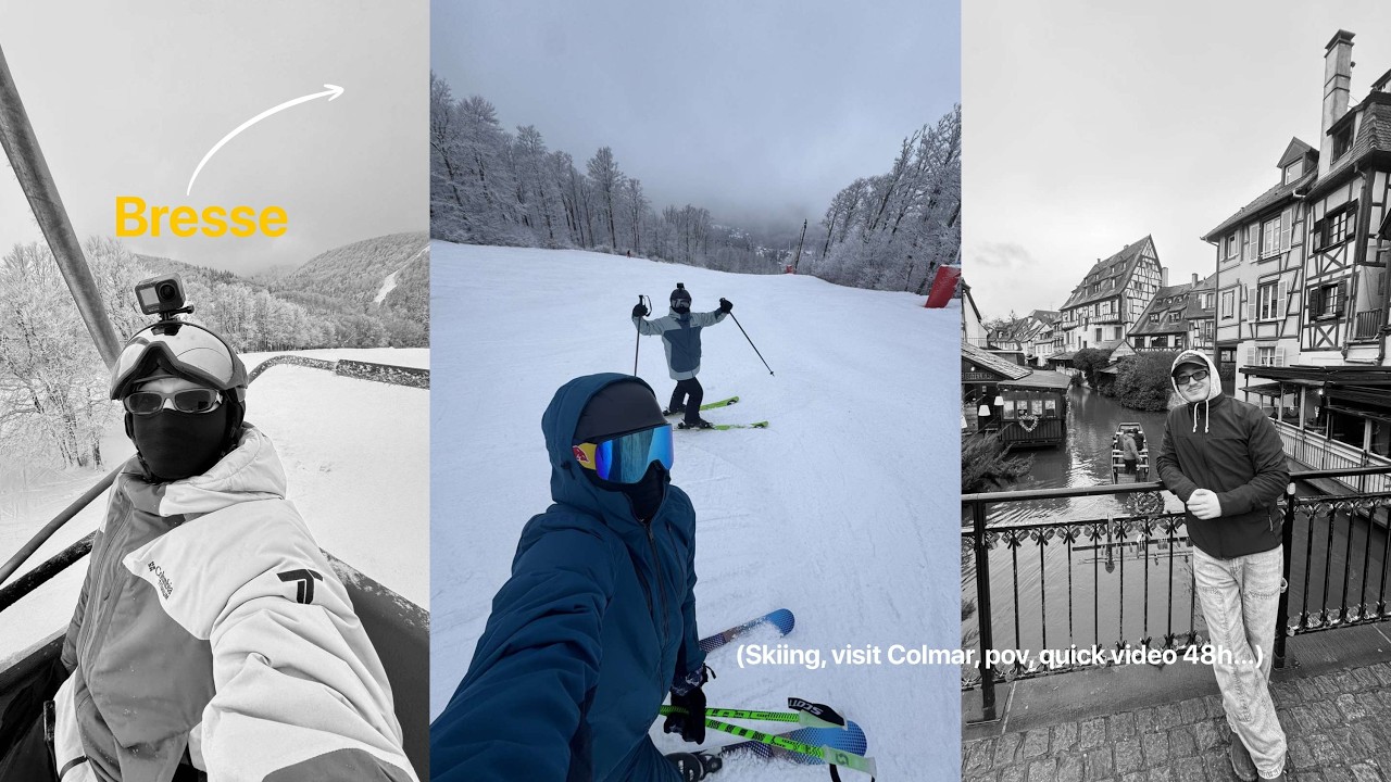 48 hours vlog skiing between bro ! ⛷️