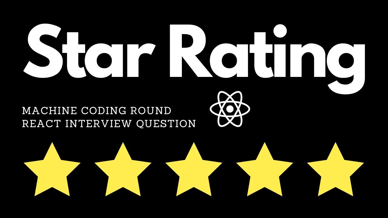 React Star Rating | React Interview Questions | Machine Coding Round