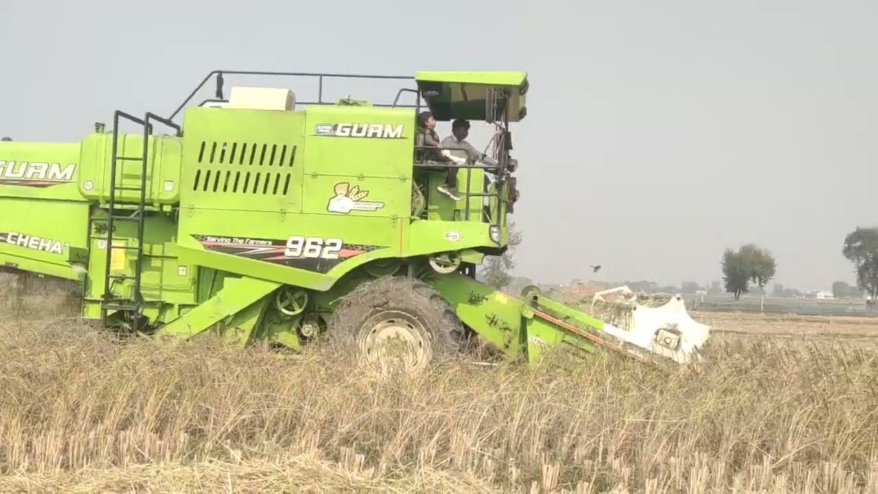 New gurm 962 horvester combine 2025 #trendingvideo #automobile #khetibadi #farming #agriculture 