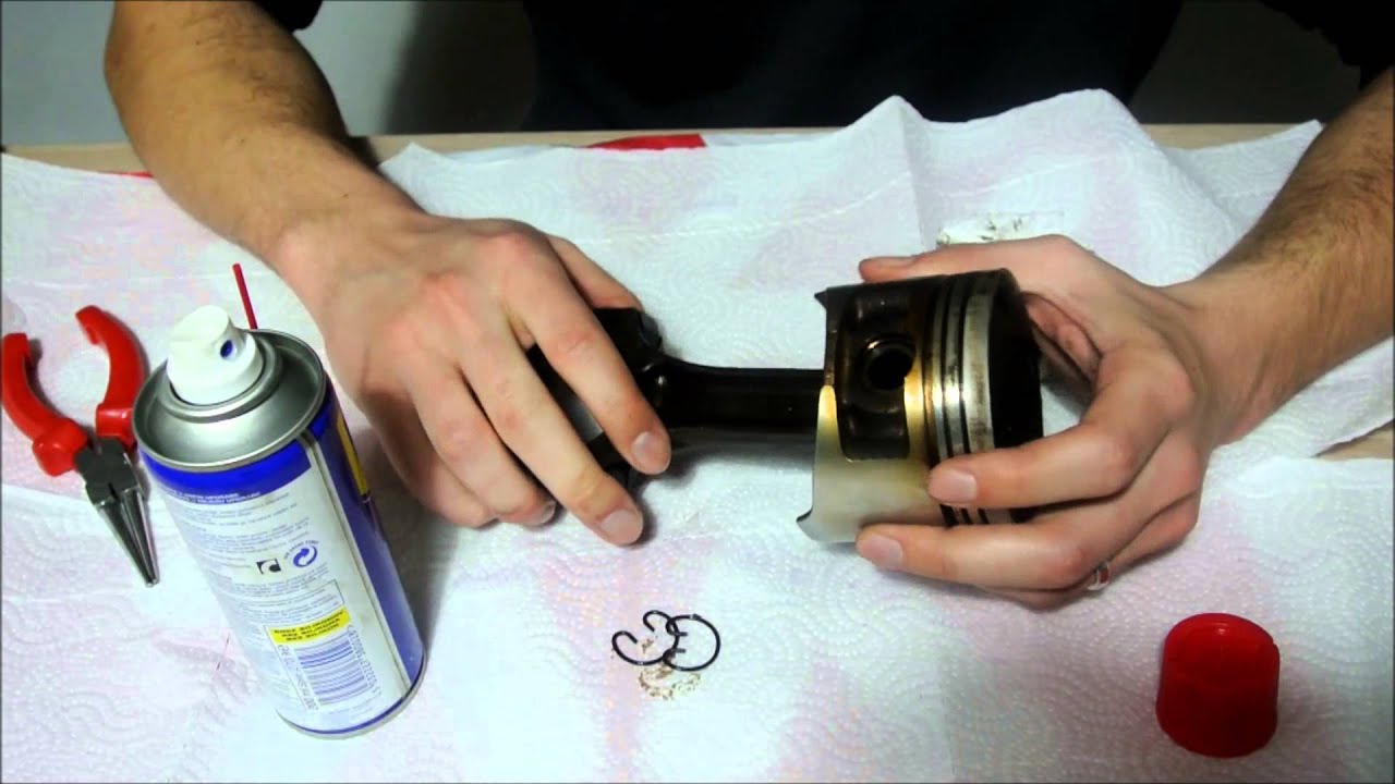 How to separate a piston from a connecting rod