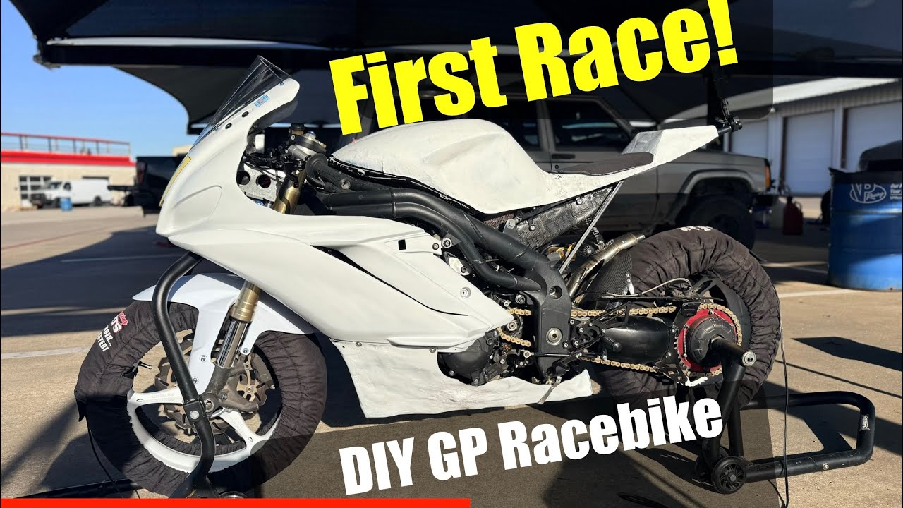 FIRST RACE! Homemade GP Bike