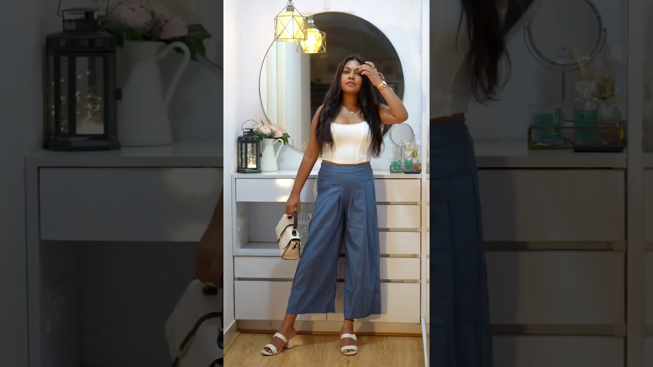 Western wear.. #westernwear #culottes #whitetop #styling #grwm #fashion #fashionstyle #officelook