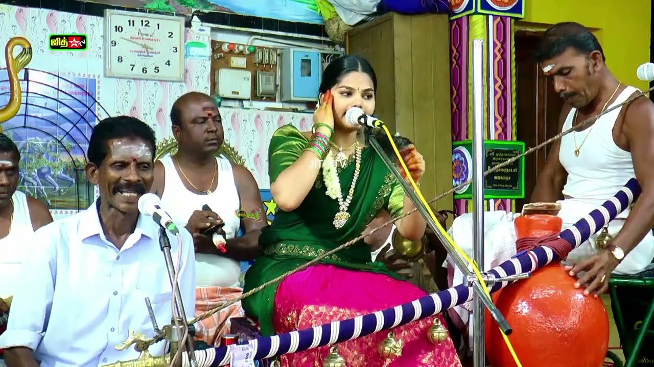 💥தனது சொந்த ஊர் அச்சங்குன்றத்தில் நடைபெற்ற || இளம் புயல் 💚மாதவி வில்லுப்பாட்டு #kalajith