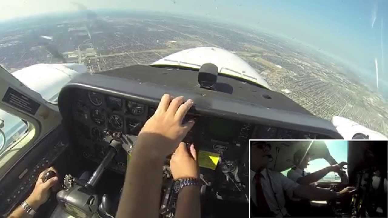 GoPro: Airline Pilot Training Flying Cessna 310R Dallas Engine Failure with comms