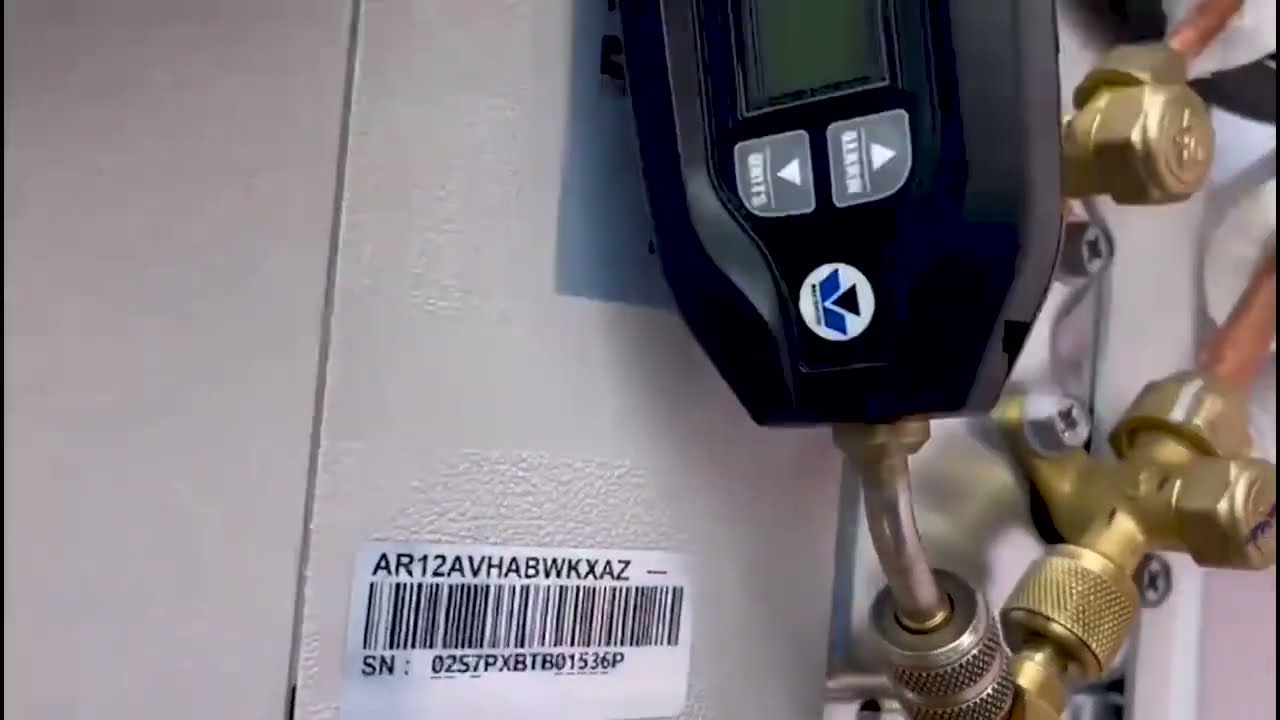 Como montar o kit para fazer vácuo em ar condicionado inverter…