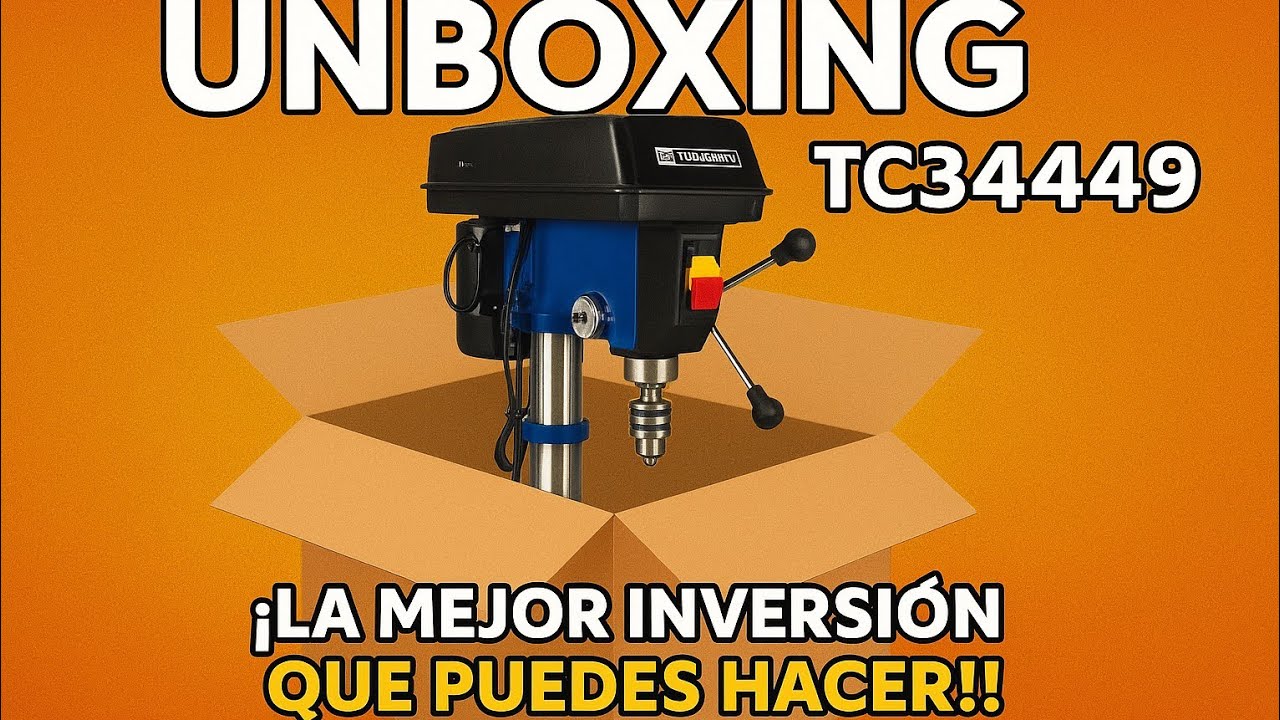 40.- TALADRO DE PISO TC3449 UNBOXING Y PRIMERAS IMPRESIONES