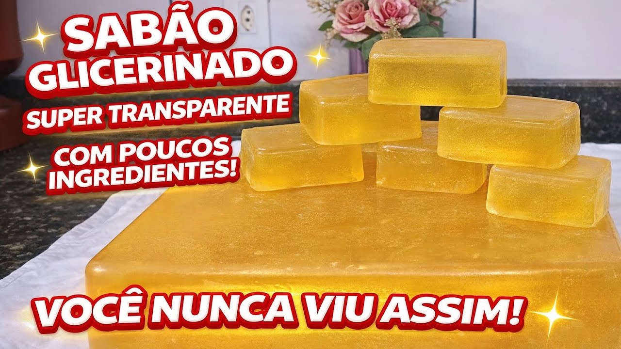 VOCÊ JÁ VIU UM SABÃO TÃO TRANSPARENTE ASSIM?