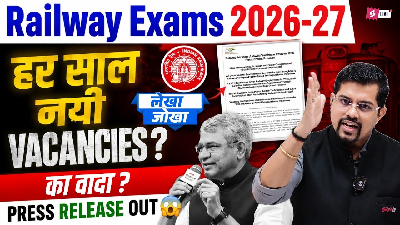 Big News! Railway New Vacancy Update 2026-27 | RRB Group D/NTPC New Vacancy | Latest Press Release