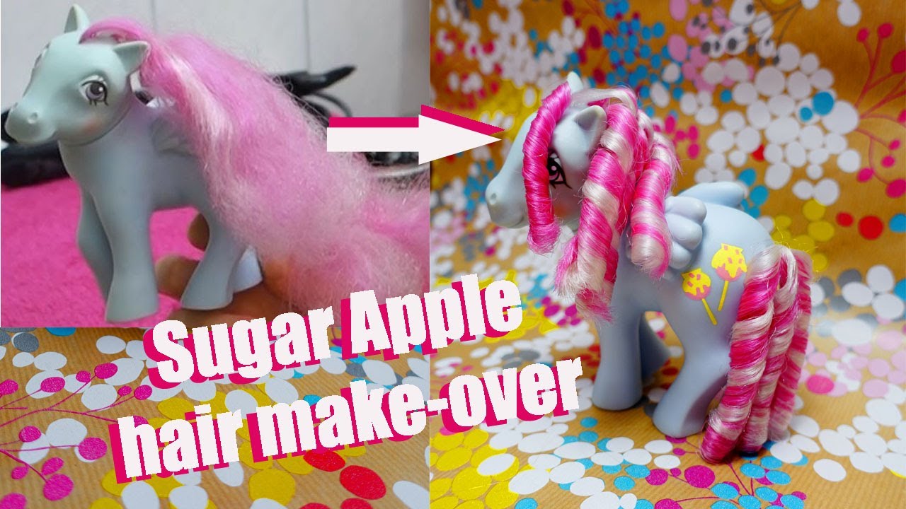 G1 vintage My little Pony - hair make-over - restauration of curls