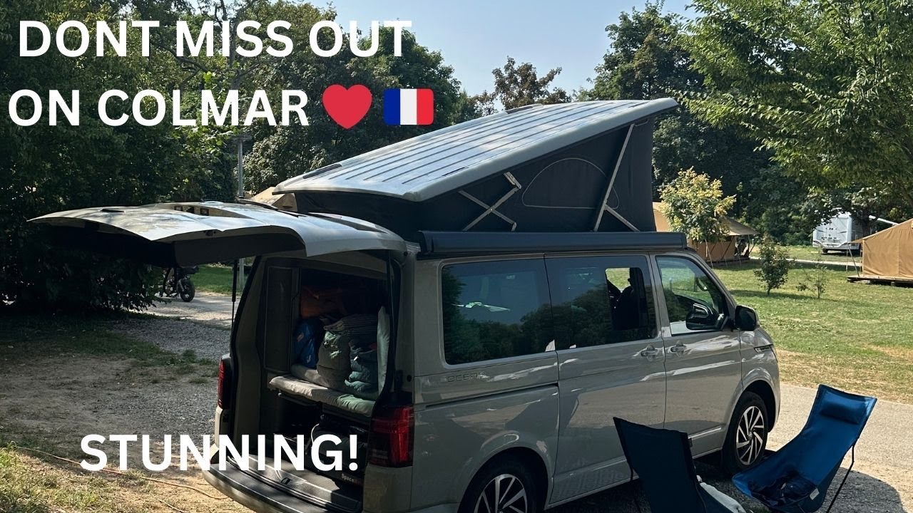 Кемпер VW California Ocean в Кольмаре 🇫🇷 | Живописная утренняя прогулка и кемпинг на берегу озера
