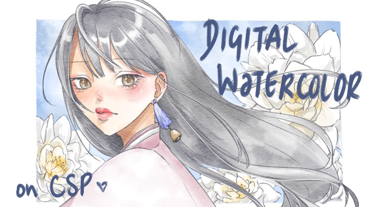 how i digitally watercolor ୨♡୧ clip studio paint for beginners