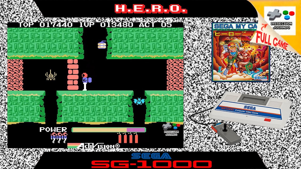 H.E.R.O. - SEGA Game 1000 / SG-1000 [Level 01 - 20]