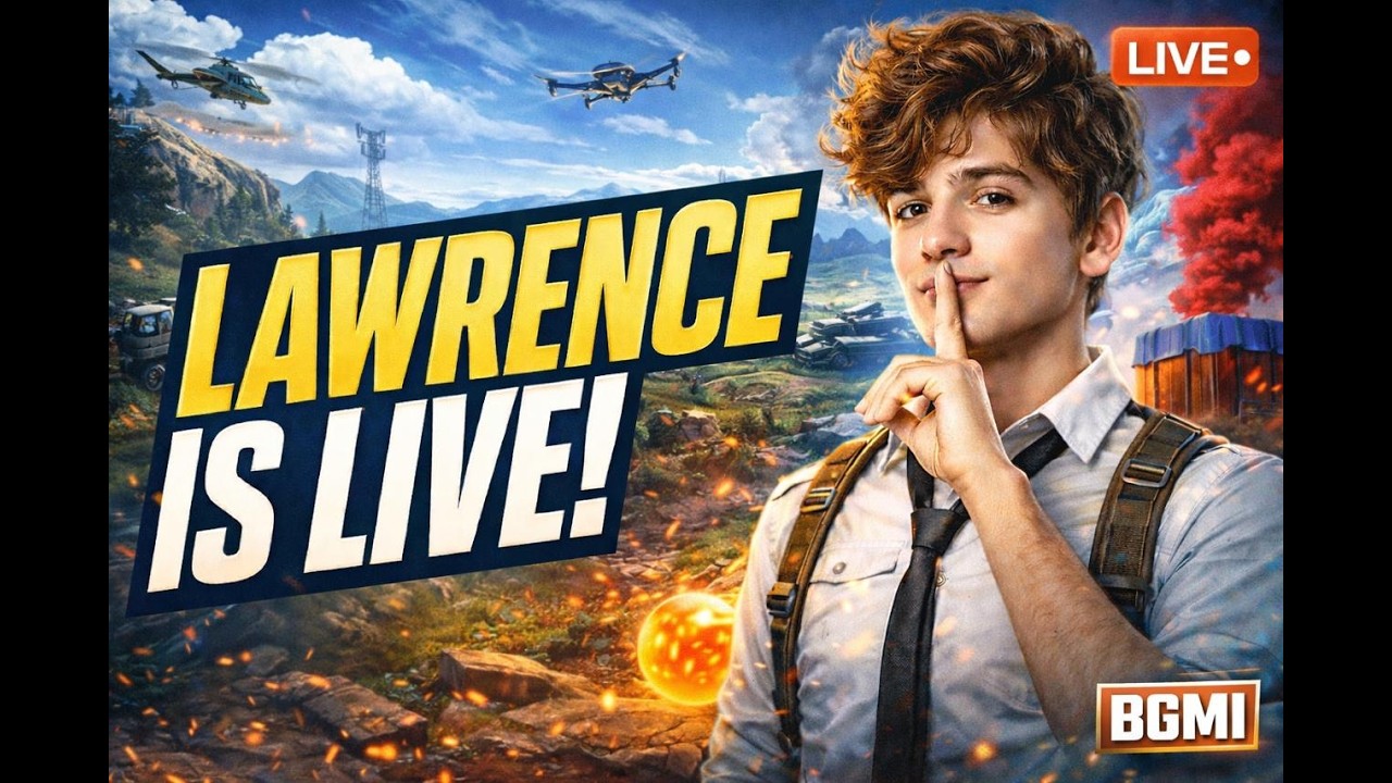BGMI RANK PUSH TO CONQUEROR | LAWRENCEisLIVE |  #bgmilive