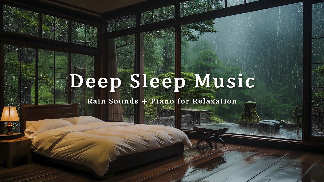 FALL INTO SLEEP INSTANTLY - Healing Rain & Piano for Stress Relief and Peaceful Sleep