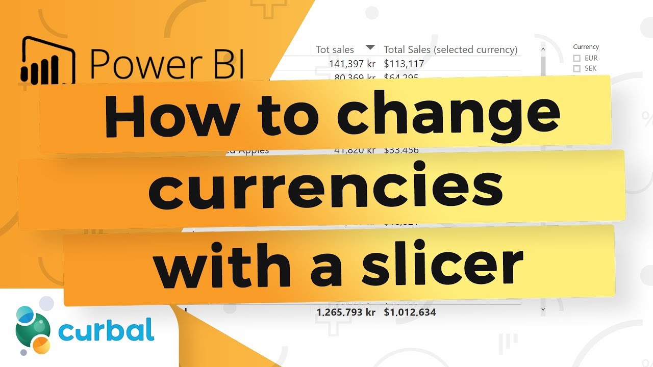 #38 Change currency using a slicer - Power BI Tips & Tricks #48