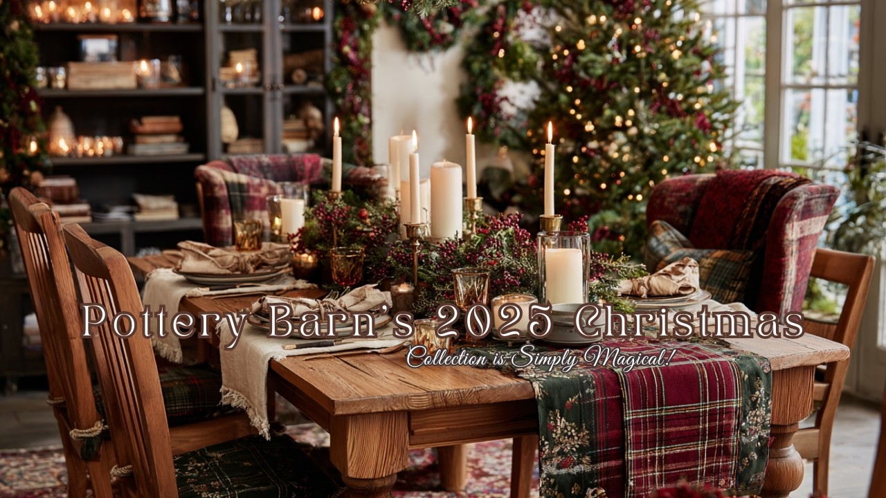 🎄 Рождественская коллекция Pottery Barn 2025 года просто волшебная! ✨