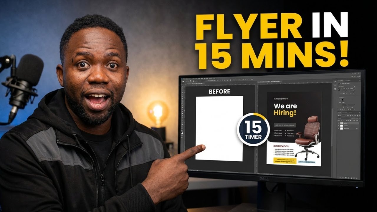 Photoshop Tutorial | Recruitment Flyer Design in 15 Minutes