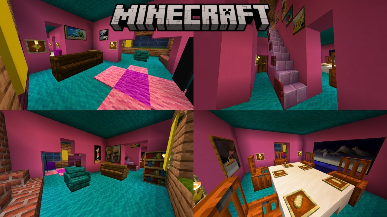 How To Build Simpsons House Interior  In Minecraft