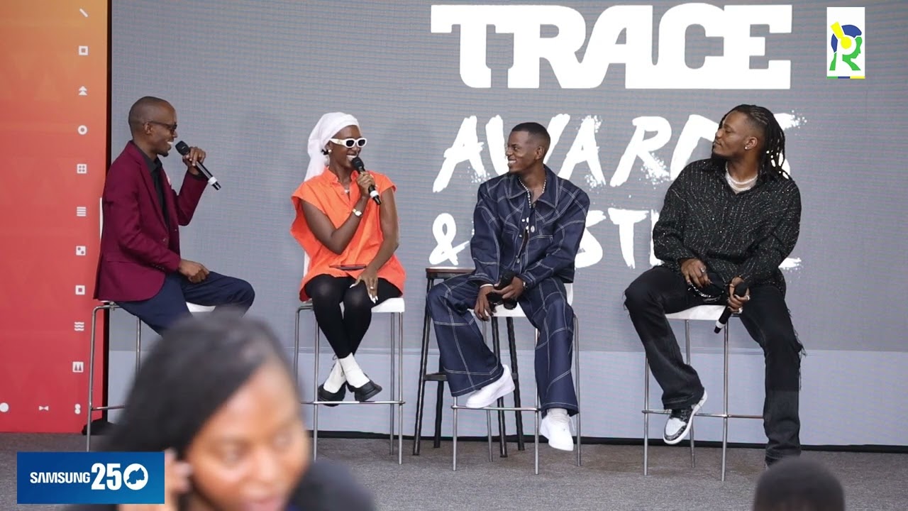 Bwiza, Pheelz na Musa Keys bahuriye mu kiganiro|Uko bisanze muri Trace Awards|Ibyishimo kuri bo