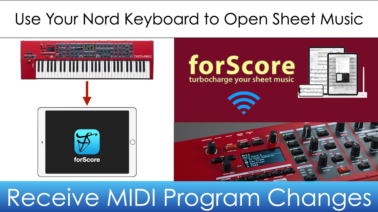 forScore Receive MIDI Program Changes to Select a Song on Your iPad