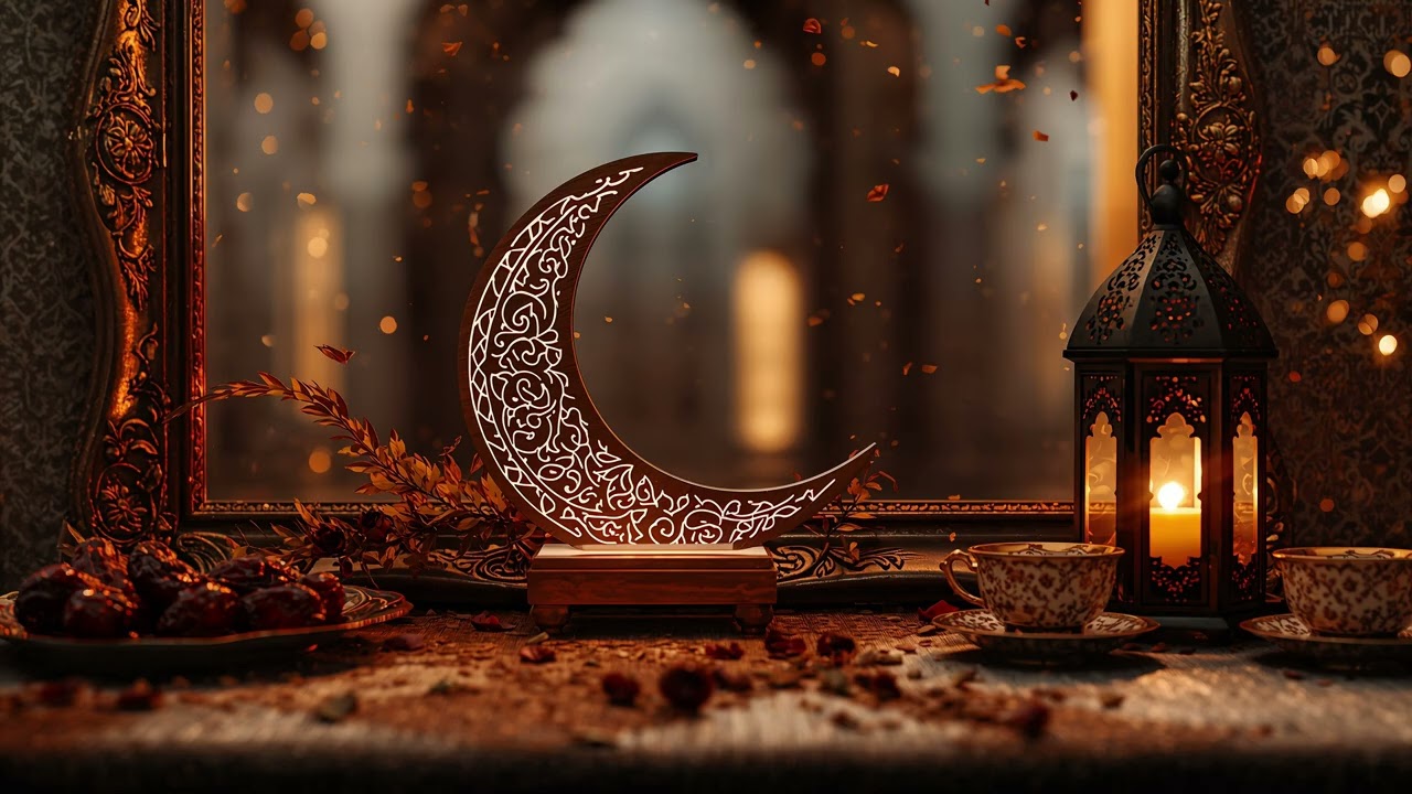  Ramadan Kareem 4K 🌙✨2 Hours | Relaxing Islamic Ambience | خلفية رمضان هادئة 4K