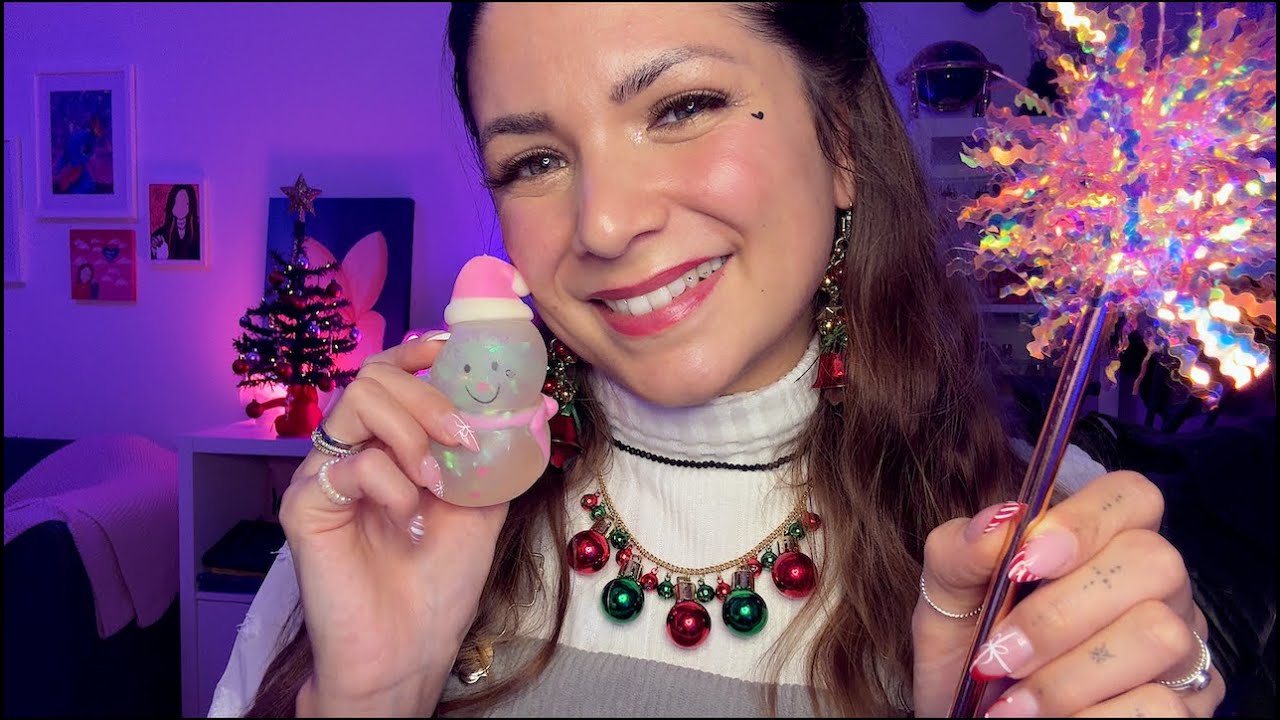 ASMR winter emoji challenge to fall asleep, german/deutsch
