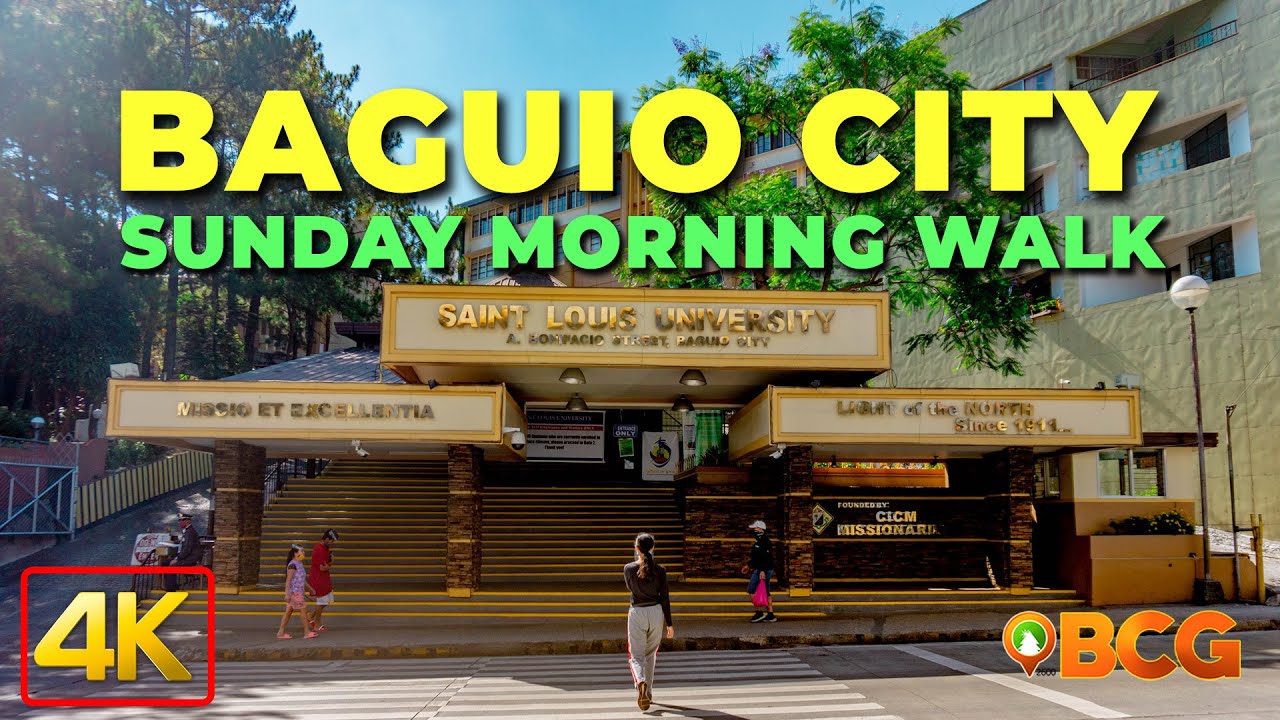 Baguio City Walk | 4K Sunday Walk