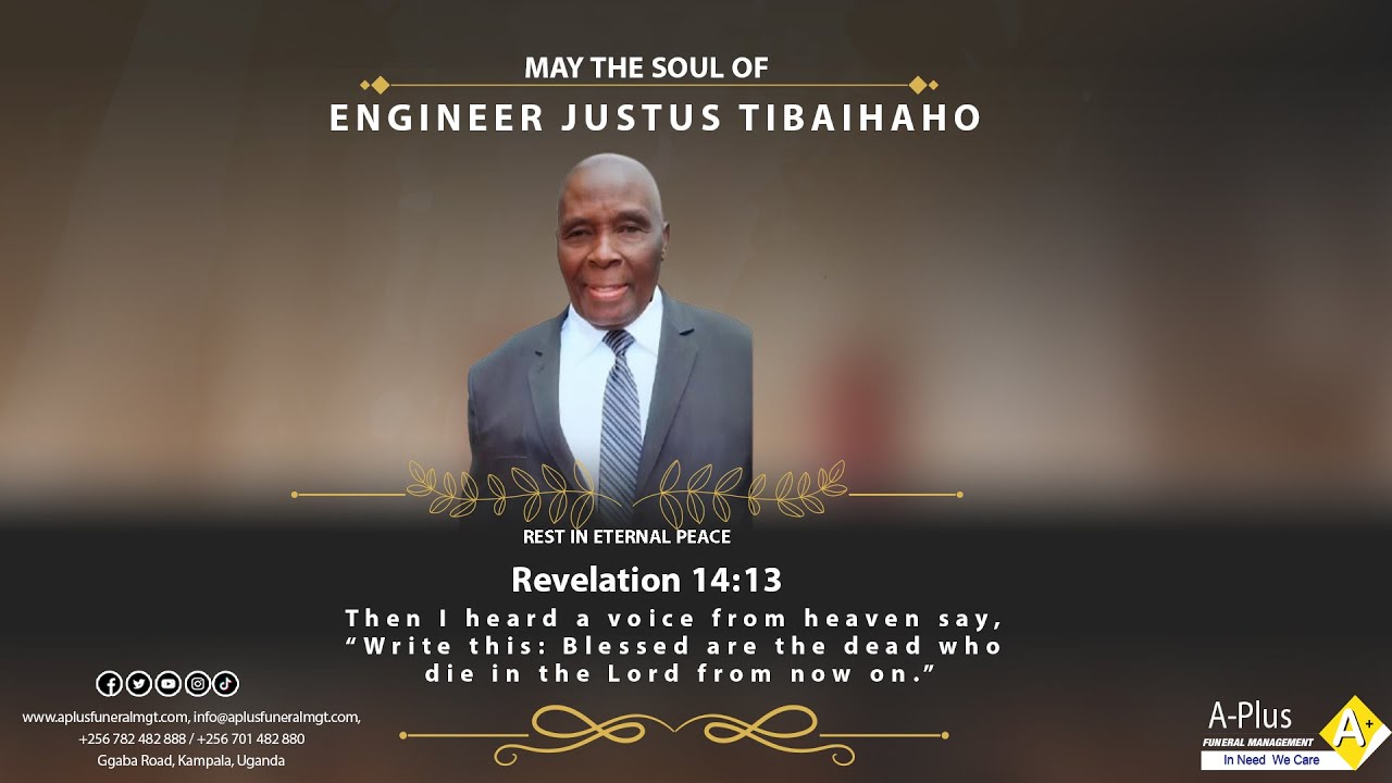 Burial of the Late Engineer Justus Tibaihaho