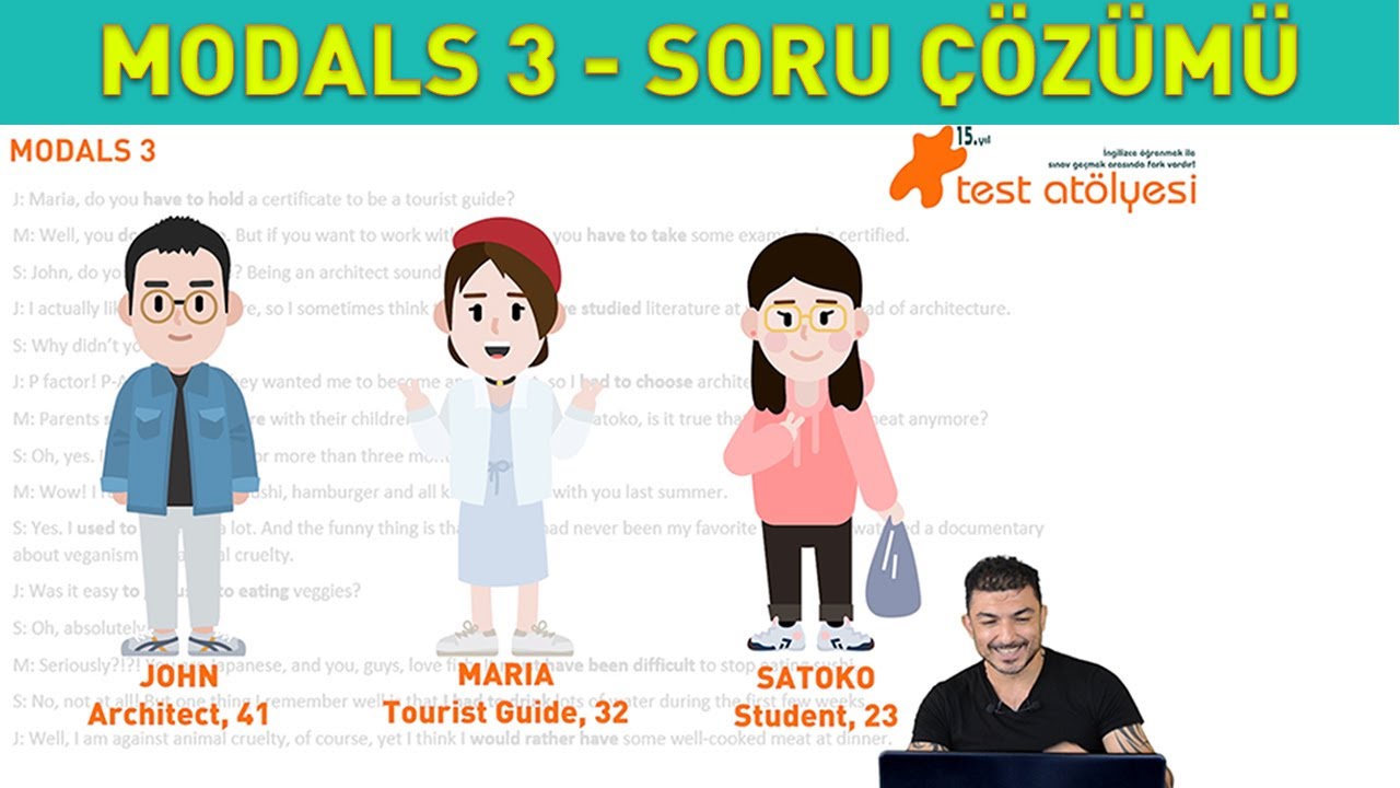 İngilizce Konu Anlatımı - MODALS 3 / SORU ÇÖZÜMÜ