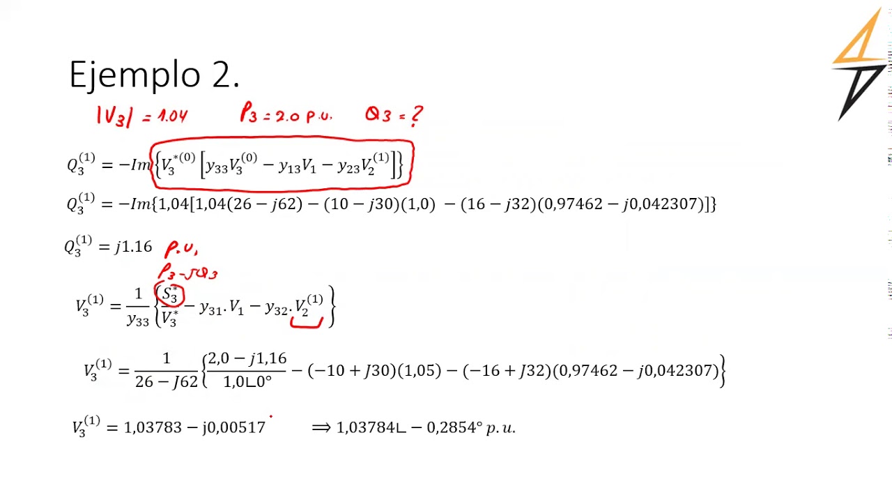 SEP 2 Video 12 Flujo potencia Método de Gauss Seidel EJ2