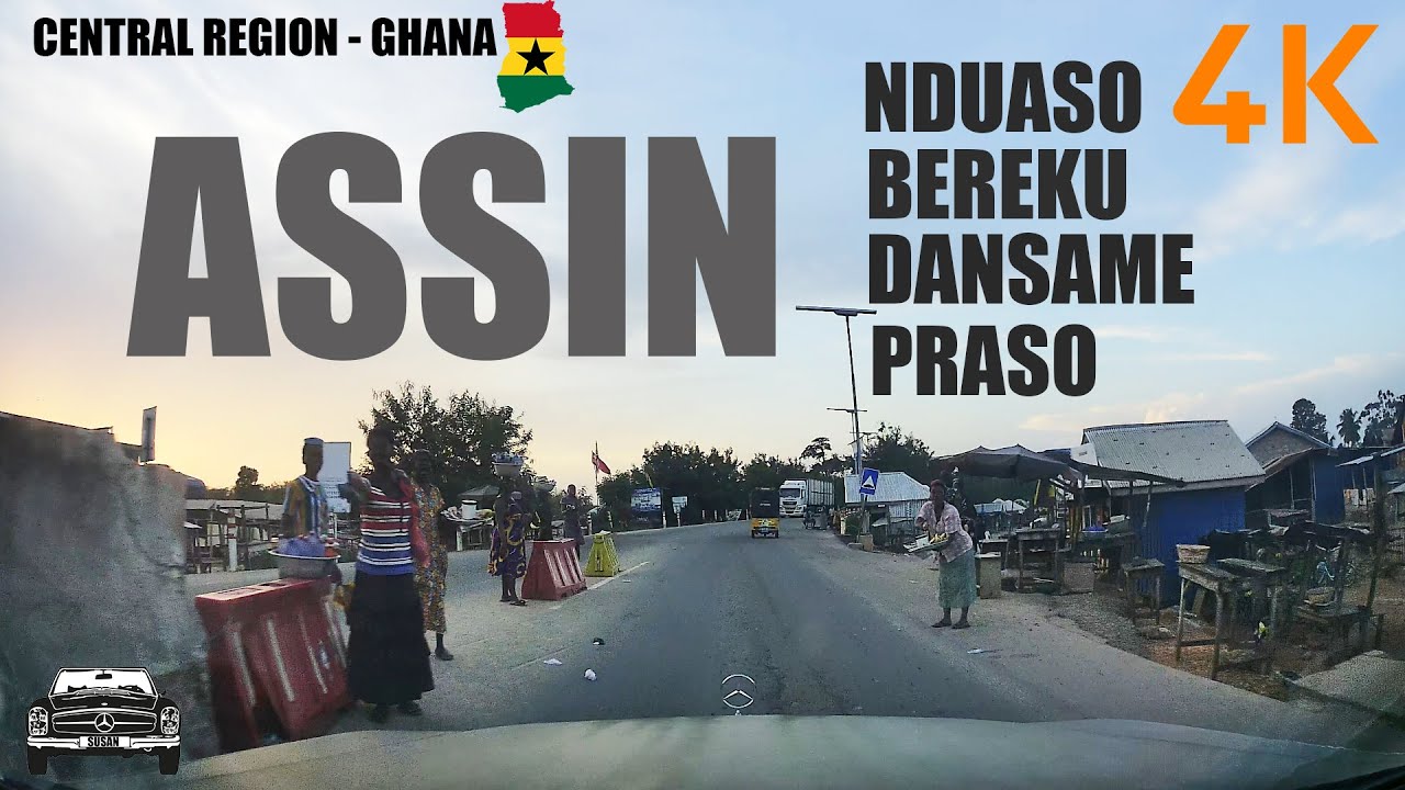 Assin Nduaso To Assin Praso Via Bereku Asempanaye in the Central Region of Ghana 4K